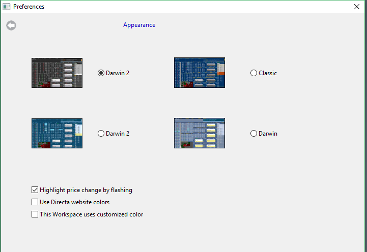 Darwin Trading Platform-settings-settings-preferences-Themes