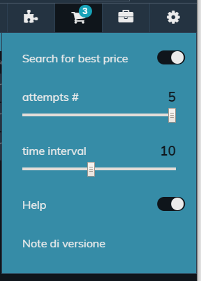 optionRuler settings tab