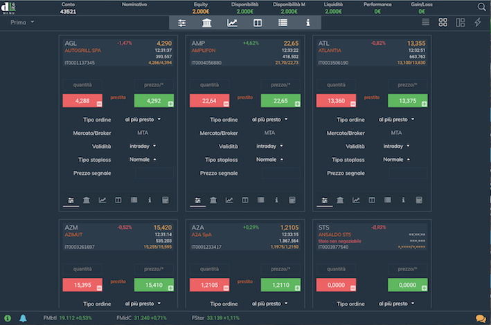 piattaforma dLite Card view